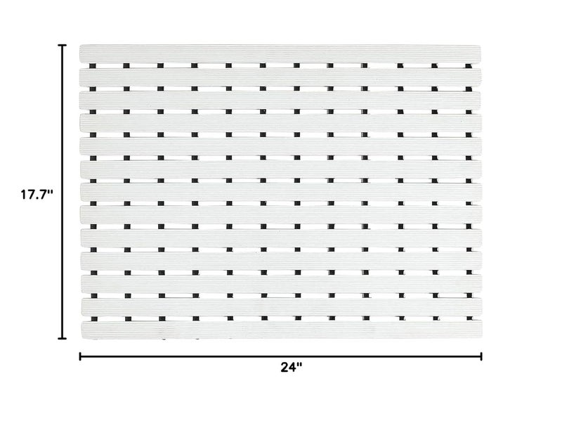 F fabsouk Shower Mats for Bathroom Anti Slip/Shower Mat/Shower Mat Anti Slip Bathroom Floor Mat with Water Drain Holes/Thickness 9mm/Size (Beige, 61cm x 45cm) - Image 1