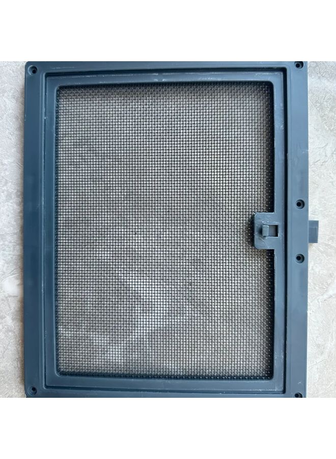 Gray Sliding Window with Mosquito Proof Screen Easy Installation Indoor Outdoor - Image 1