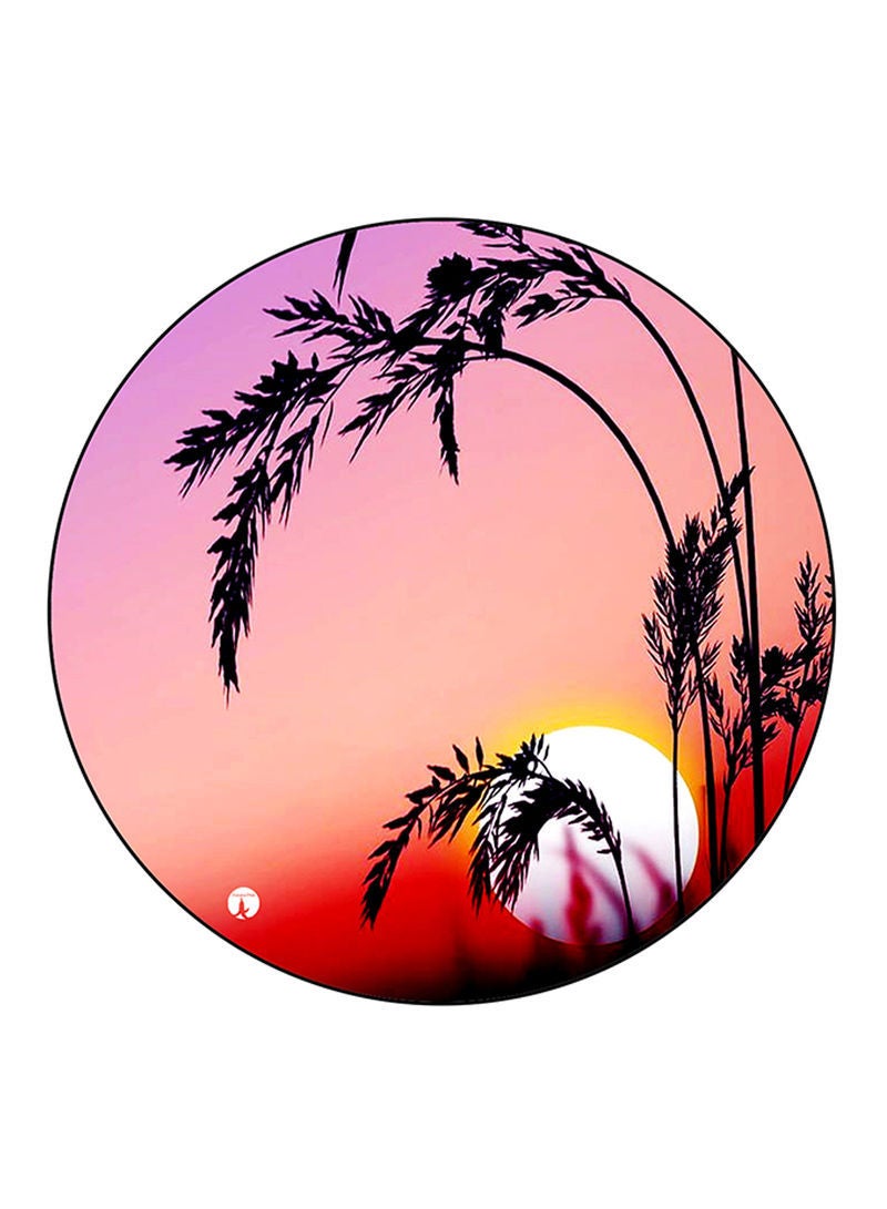 RKN Trees Printed Mouse Pad  Round  Multicolour