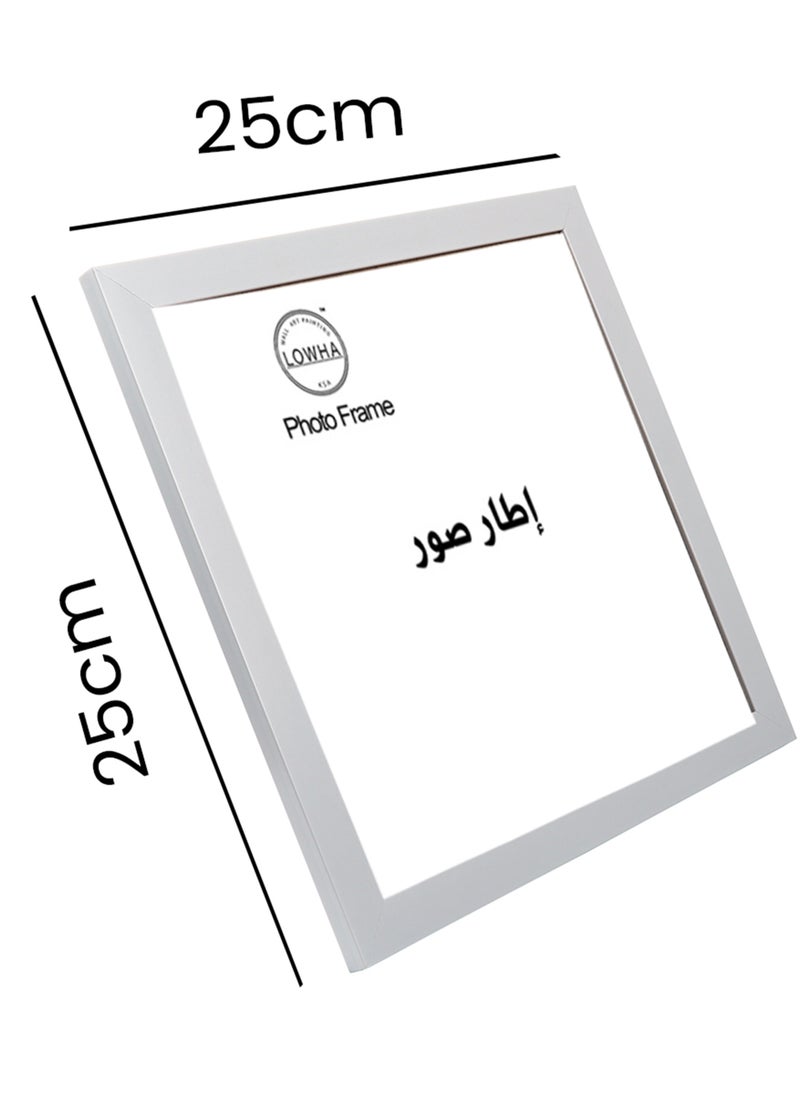 LOWHA Tabletop and Wall Photo Frame with Stand for Square Picture Wall Art  - Image 4