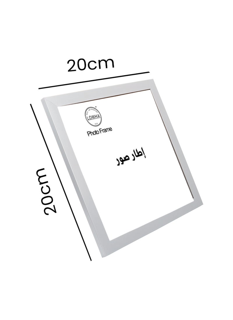 LOWHA Tabletop and Wall Photo Frame with Stand for Square Picture Wall Art  - Image 5