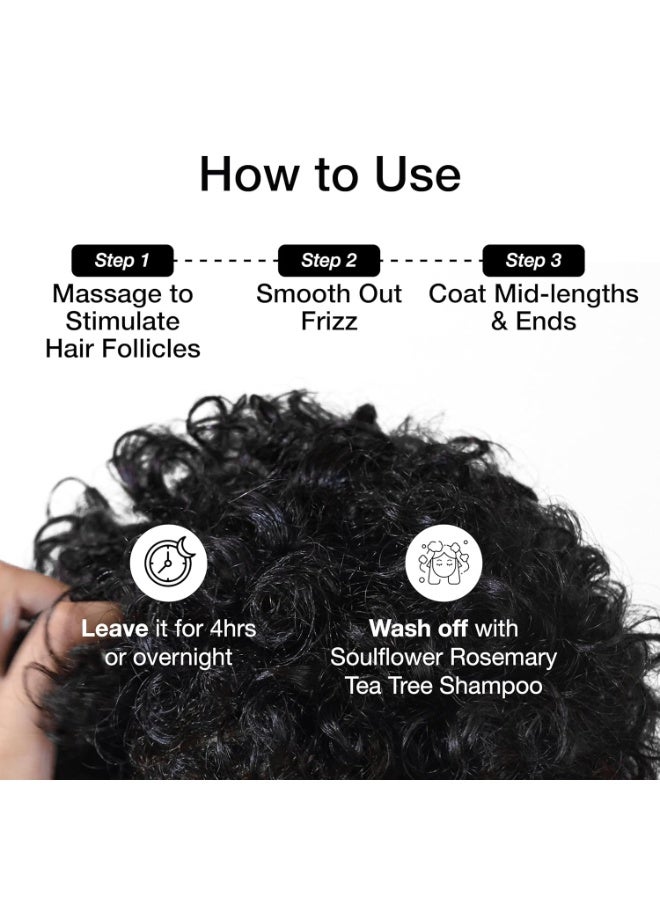 Soulflower Rosemary Hair Growth Oil, Hair Fall Control, Healthy Scalp, Strong Hair, Rosemary, Lavender, Castor|100% Pure, Natural, Organic, Clinically Proven for Hair Growth, 225ml - Image 4