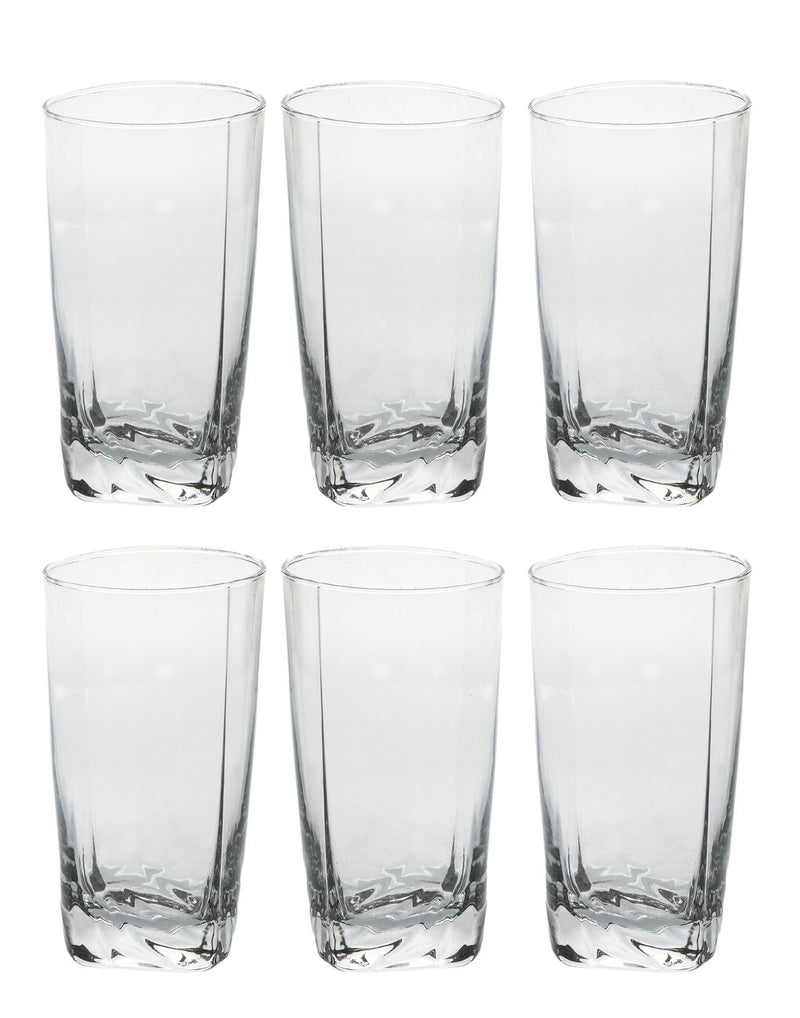 Somil Glass and Bottle Water Other Hot Cold Beverage Serving Set for Home Bar Restaurant 6 Glasses 1 Lt Bottle Green Transparent - Image 3