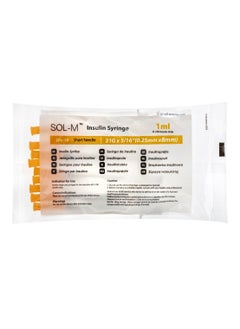 سول-ميلنيوم سرنجات لحقن الانسولين 1 مل 31 جي - 10 إبر  - Image 1