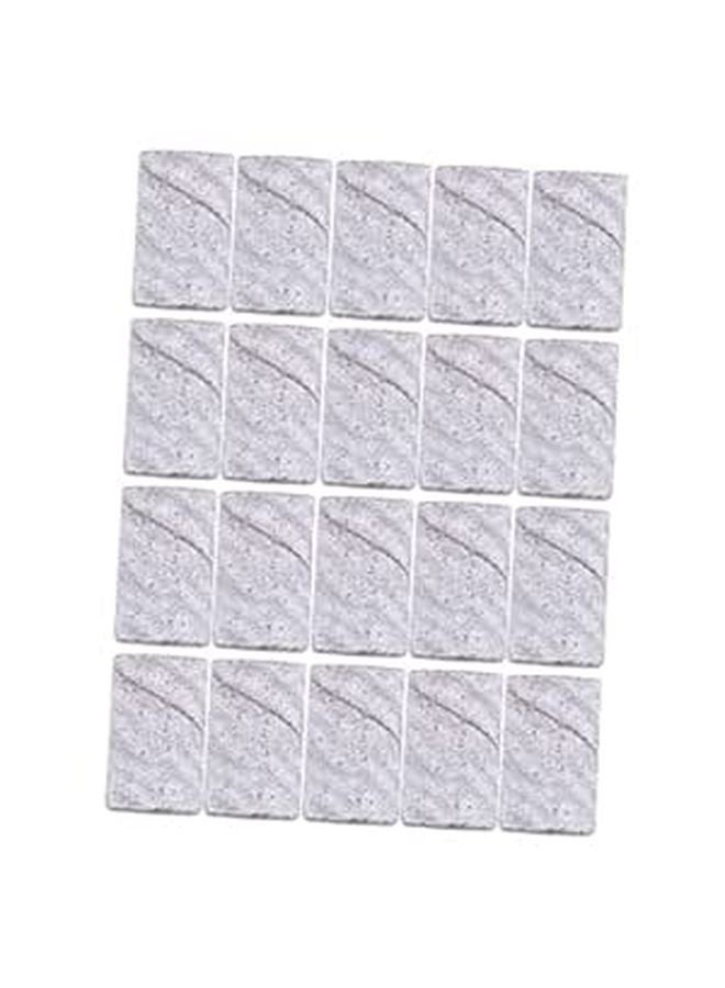 White Zebra Nail Sanding Bands 100Pcs Set For Manicure Pedicure Nail Salon And DIY Nail Art - Image 1