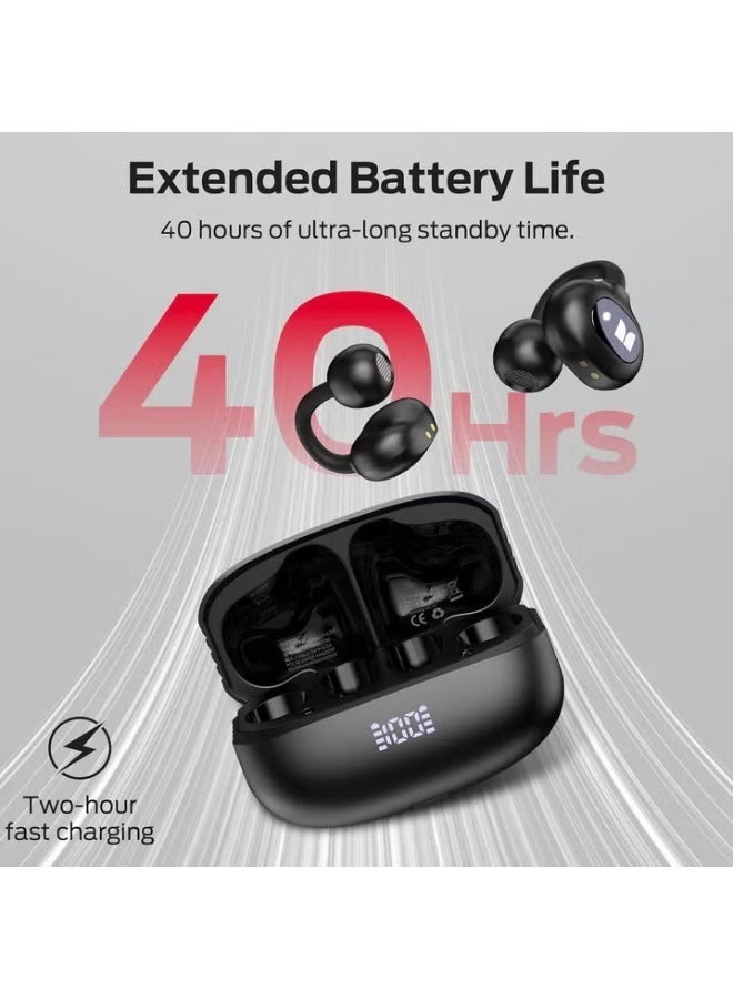 Monster Wireless Open Ear Bluetooth Earbuds with Ear Hook, Air Conduction Sports Earphones, HD Stereo Sound, Rechargeable Wireless Headset with Built-in Mic, Comfortable Secure Fit for Running Gym Driving Gaming & Daily Use - Image 3