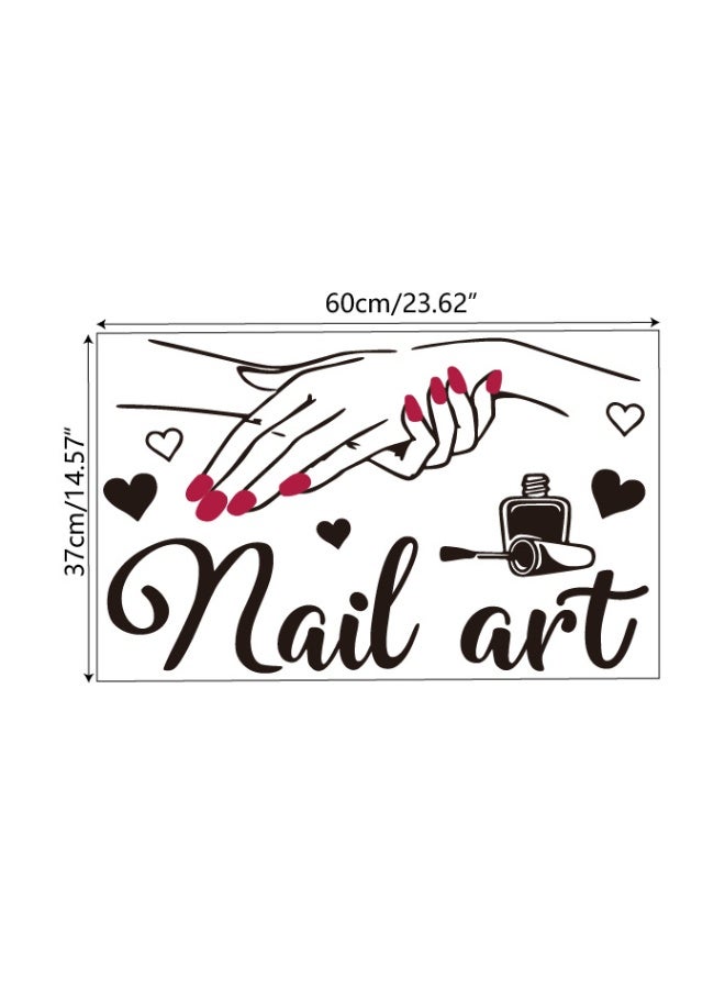 Self-Adhesive Nail Art Studio Dressing Table Wall Sticker Decoration - Image 1