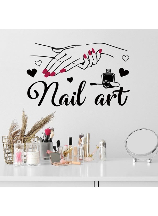 Self-Adhesive Nail Art Studio Dressing Table Wall Sticker Decoration - Image 4