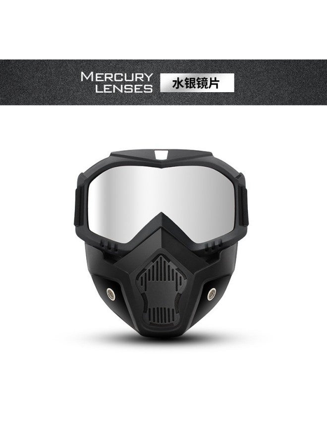 Comprehensive Protective Mask, Gl, Integrated Anti-fog Goggles, Dust-proof And Sand-proof Outdoor Sports Cycling Breathable Mask