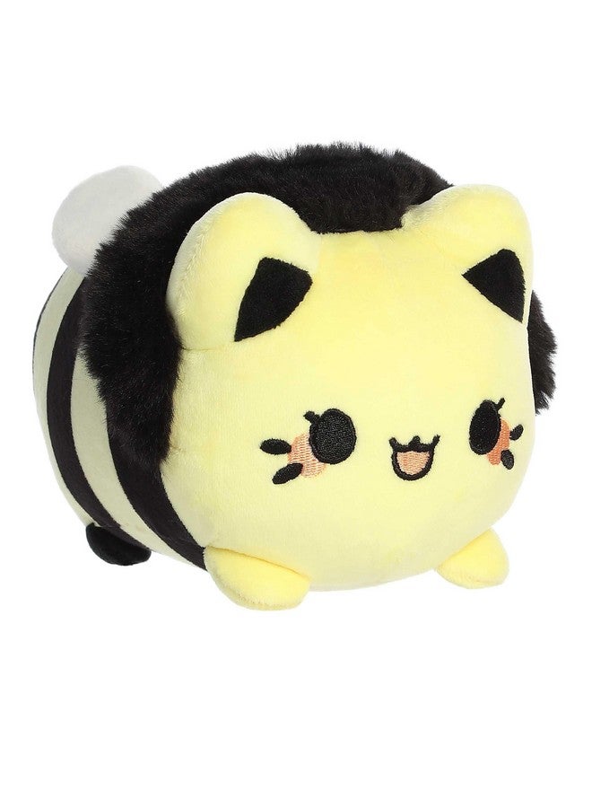 Aurora® Enchanting Tasty Peach® Honeybee Meowchi Stuffed Animal - Bright & Colorful Design - Showpiece Plush - Yellow 7 Inches - Image 1