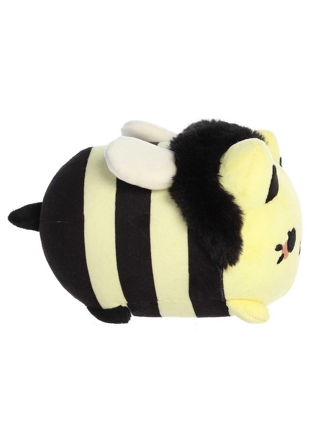 Aurora® Enchanting Tasty Peach® Honeybee Meowchi Stuffed Animal - Bright & Colorful Design - Showpiece Plush - Yellow 7 Inches - Image 3