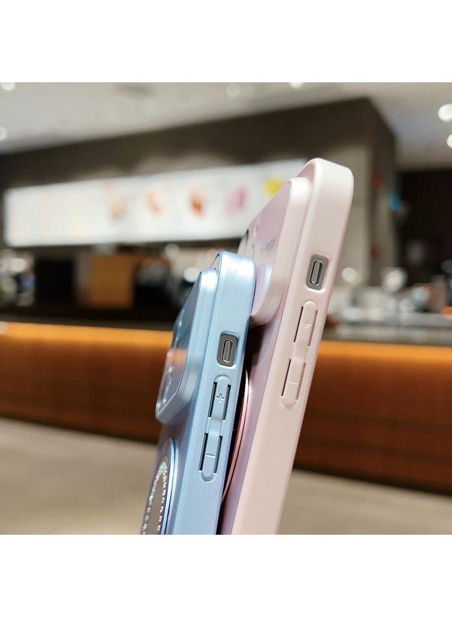 S-TOP Case For iPhone 14 Pro Large Window Diamond Magnifier Magnetic Phone Case - Image 5