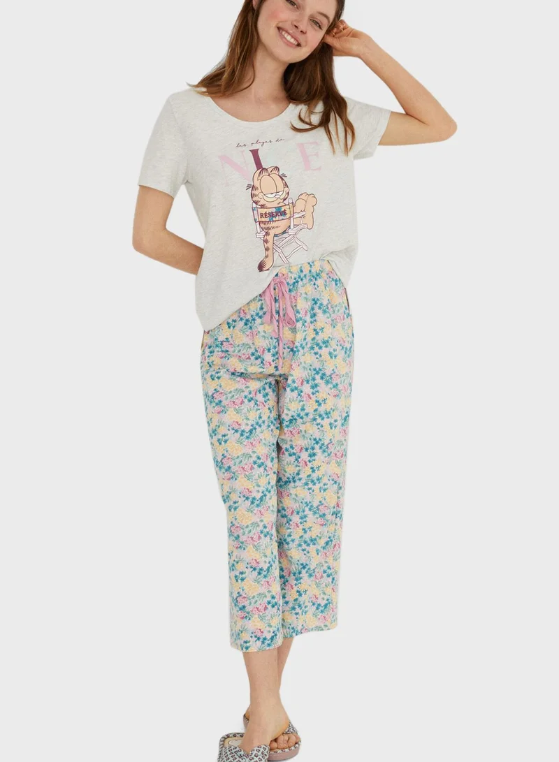 women'secret High Waist Printed Pyjama Set
