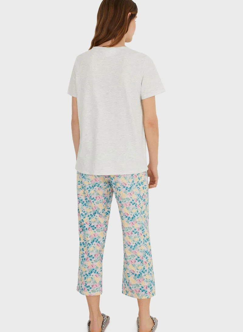 women'secret High Waist Printed Pyjama Set