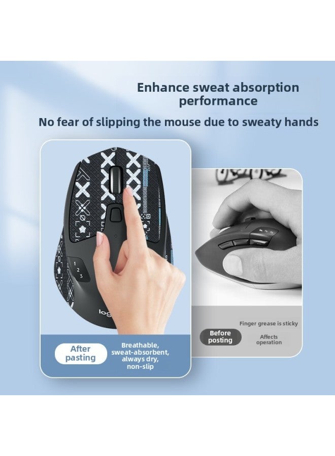 Suitable For Logitech M720 Mouse Anti-slip Sticker Sweat-proof Sweat-absorbent Side Protection Palm Sticker M720 All-inclusive Color Change Film-Color:[half Pack] One Red Printed Mouse Sticker [free Cleaning Cotton] - Image 4
