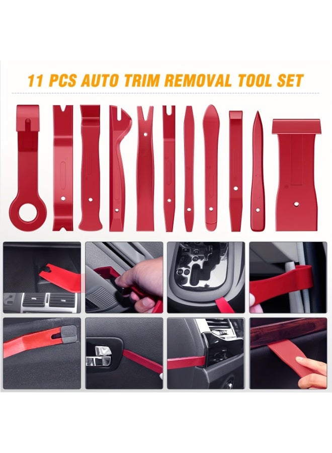 Arabest 238PCS Trim Removal Tool Kit, Auto Pry Tool Set for Door Panel, Dashboard, Radio & Bumper Clips - Non-Scratch Fastener Remover with Storage Bag for Car Interior & Exterior Repair - Image 3