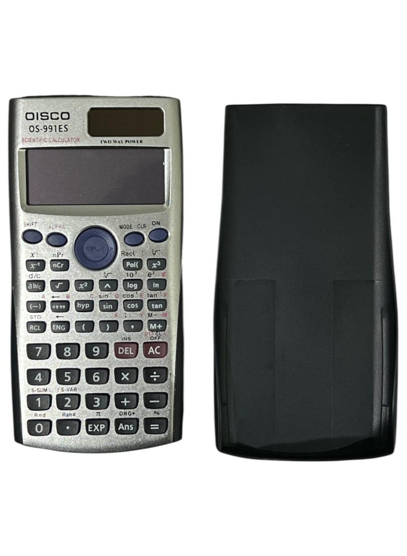أويسكو آلة حاسبة علمية ‎OS-991ES‎، ‎240‎ وظيفة، شاشة عرض طبيعية، تعمل بالطاقة الشمسية والبطارية، مناسبة للطلاب والمهندسين - Image 5