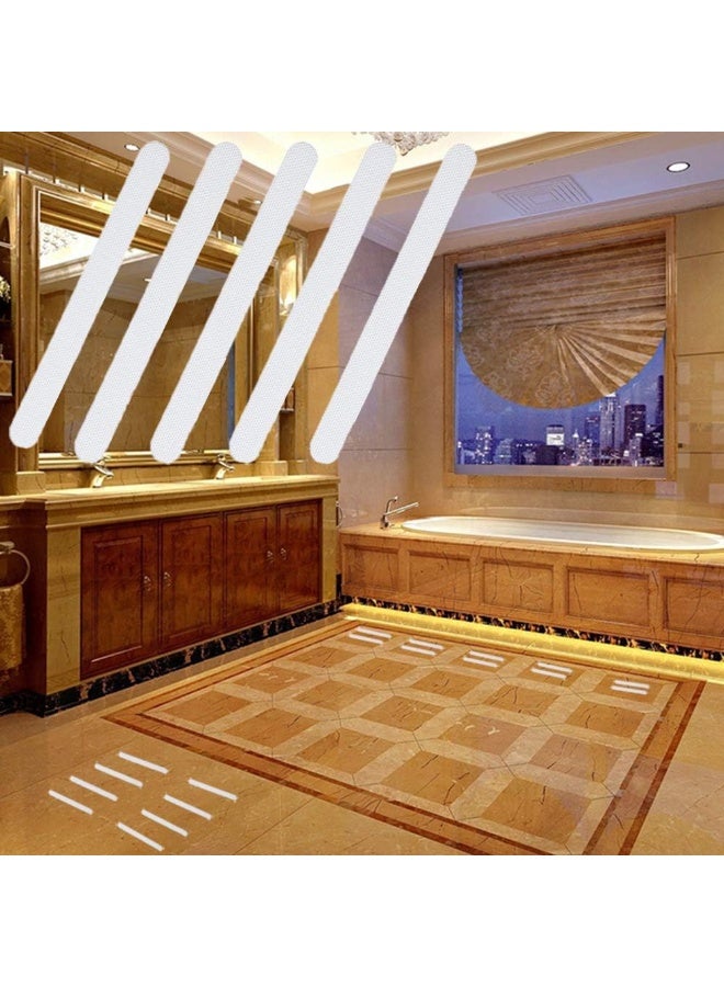 شرائط لاصقة مقاومة للانزلاق لحوض الاستحمام، مداس دش أمان لحوض الاستحمام وحمام السباحة والأرضيات والحمامات والسلالم لمنع الانزلاق، 20 عبوة - Image 2