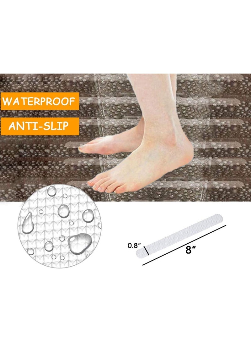 شرائط لاصقة مقاومة للانزلاق لحوض الاستحمام، مداس دش أمان لحوض الاستحمام وحمام السباحة والأرضيات والحمامات والسلالم لمنع الانزلاق، 20 عبوة - Image 3