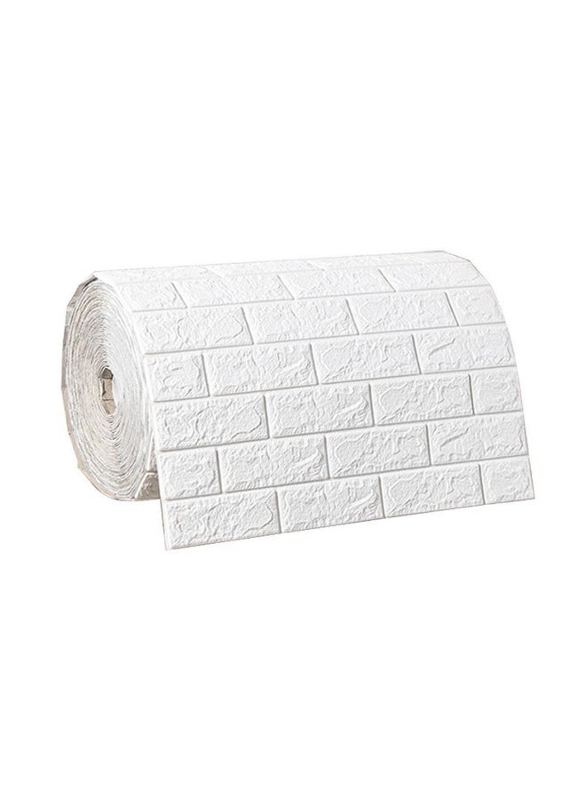 3D Self-Adhesive Wallpaper Continuous Waterproof Brick Wall Stickers Living Room Bedroom Children's Room Home Decoration 