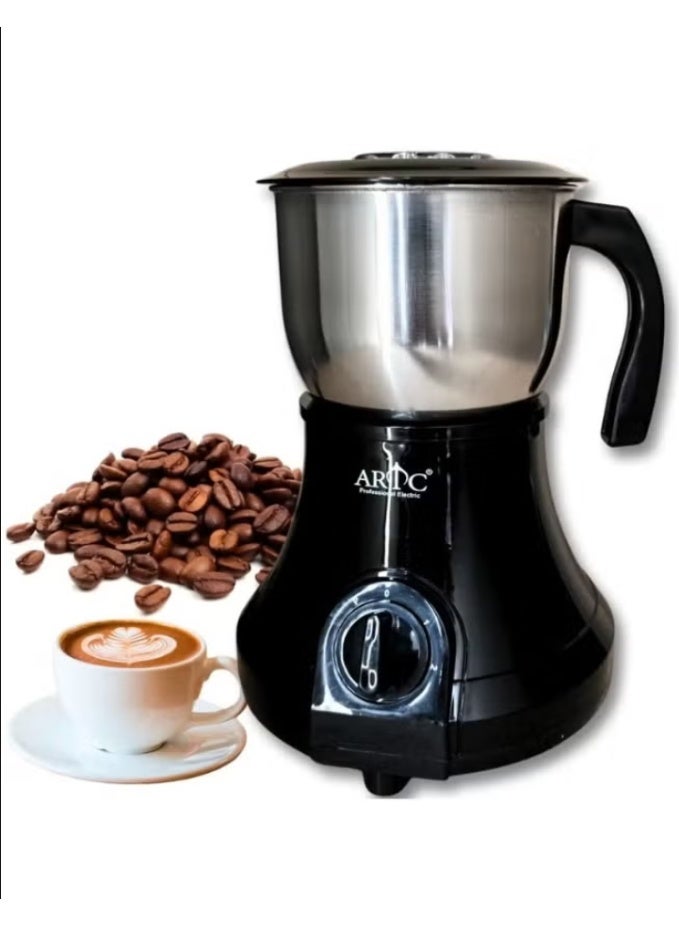 ARTC Professional Electric Coffee Grinder 600ML, Powerful Stainless Steel Coffee Bean & Spice Grinder with Easy Control Dial, Convenient Handle, Multipurpose Grinding Machine for Coffee, Spices, Nuts & Seeds - Image 1
