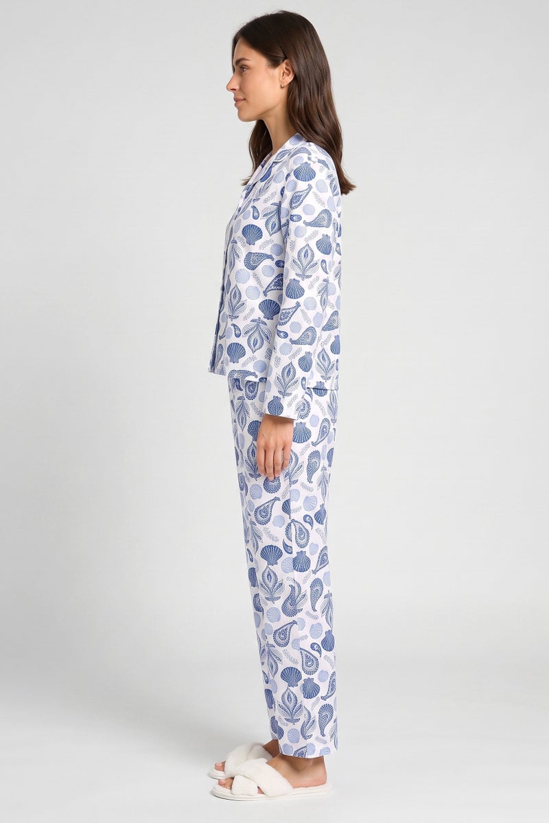 Marilyn Monroe Women 2 Pieces Graphic Print Long Sleeve Top And Bottom Pajama Set, Multicolor - Image 3