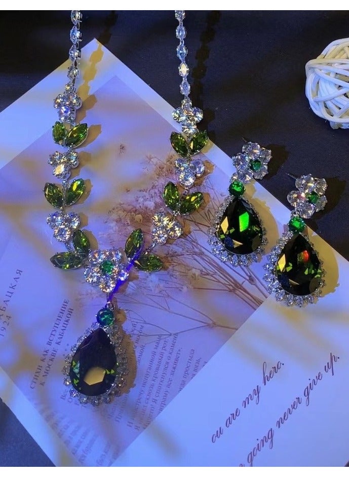 Mark Fairwhale High end luxury and fashionable new zircon earring necklace set  - Image 3