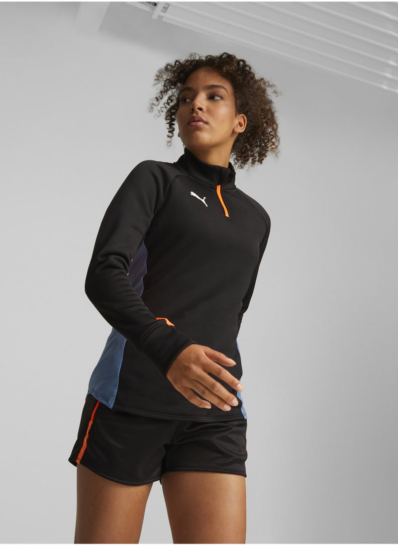 بوما - بلوزة كرة قدم للنساء individualBLAZE Quarter-Zip - Image 1