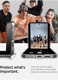 Spigen غطاء حماية Ultra Hybrid Pro لهاتف Samsung Galaxy Flip 6 مع حماية المفصلة (2024) - شفاف للغاية  - Image 4
