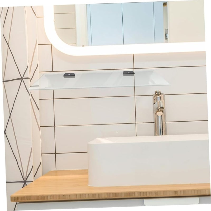 Heavy Duty Glass Shelf Brackets 10Pcs Square Clamp Holders With Pads For Secure Support - Image 5