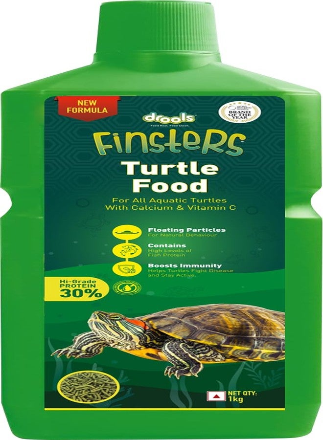 Drools Finsters Turtle Food 1kg | Sea Food Flavour | Strong Shells & Bones | Better Digestion | Enhanced Disease Resistance | Perfectly Sized Pellets - Image 1