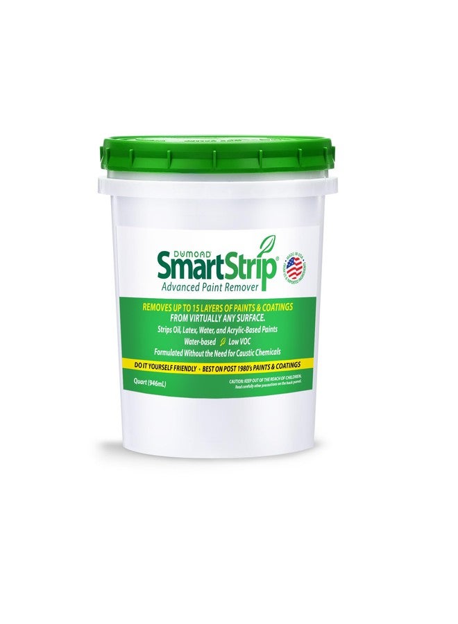 Dumond Smart Strip Advanced Paint Remover, For Removal of Acrylic, Latex, Oil & Water-Based Coatings, Non-Caustic Formula, Indoor/Outdoor, Contractor & DIY Friendly, 1 Quart - Image 1