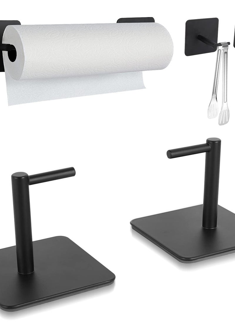 Excefore Black Magnetic Paper Towel Holder, Conveniently Mountable for Kitchen, Refrigerator, Grill, Toolbox, Garage, and More  - Image 1