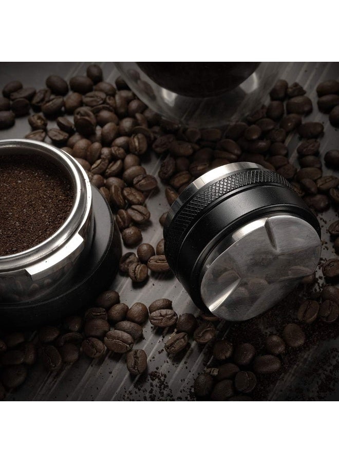 53mm Coffee Distributor & Tamper, Dual Head Coffee Leveller Fits for 54mm Breville Portafilter, Adjustable Depth- Professional Espresso Hand Tampers - Image 3