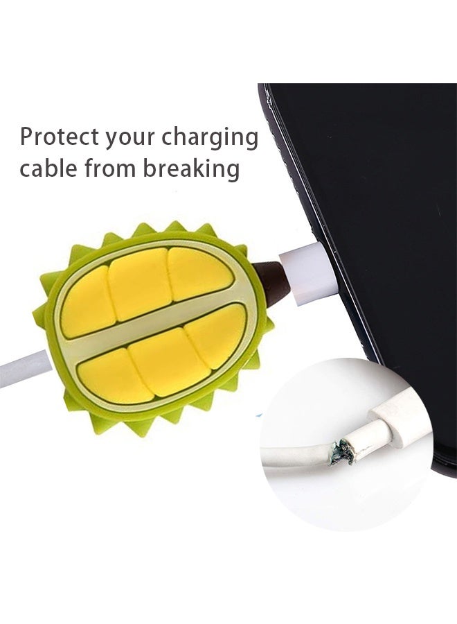 10Pcs Cable Protector, Cable Saver, Fruit Animal Charging Cable Buddies, Cable Protect Sets Compatible for iPhone iPad Charger Cable Only - Image 2