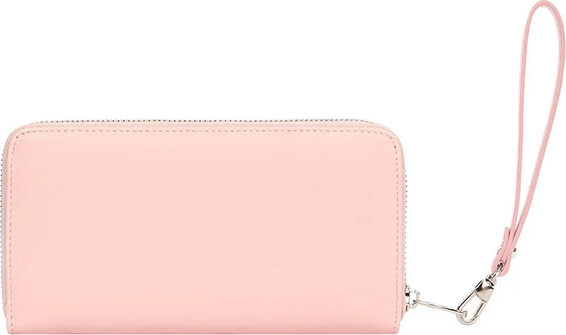 Cengiz Pakel Women's Wallet Women's Wallet Wrist Strap Large Size Powder 20cm x 10.5cm