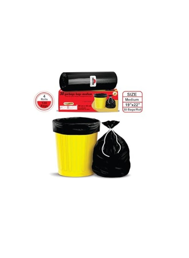 Shalimar 120 Pcs - 8 Gallon Garbage Bag, Lavender Fragrance – Leak-Proof Dustbin/Trash/Waste Bags – 48 x 56 cm – Fits 6 to 8 Gallon Bins – Black - Image 4