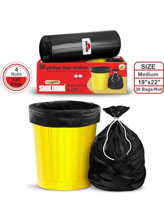 Shalimar 120 Pcs - 8 Gallon Garbage Bag, Lavender Fragrance – Leak-Proof Dustbin/Trash/Waste Bags – 48 x 56 cm – Fits 6 to 8 Gallon Bins – Black - Image 5