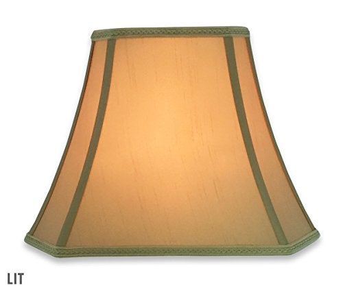 Royal Designs Inc Royal Designs Rectangle Bell w Cut Corners Designer Lampshade - Antique Gold - (6.25 x 8) x (11 x 16) x 12 - Image 2