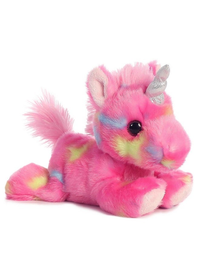 Aurora® Vibrant Bright Fancies™ Jellyroll Unicorn™ Stuffed Animal - Eye-Catching Fun - Delightful Cuddles - Pink 7 Inches