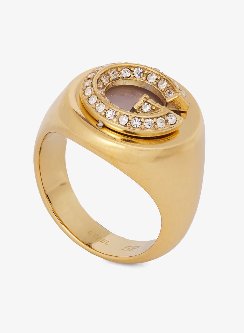 GUESS G Crystal Logo Ring - Image 2