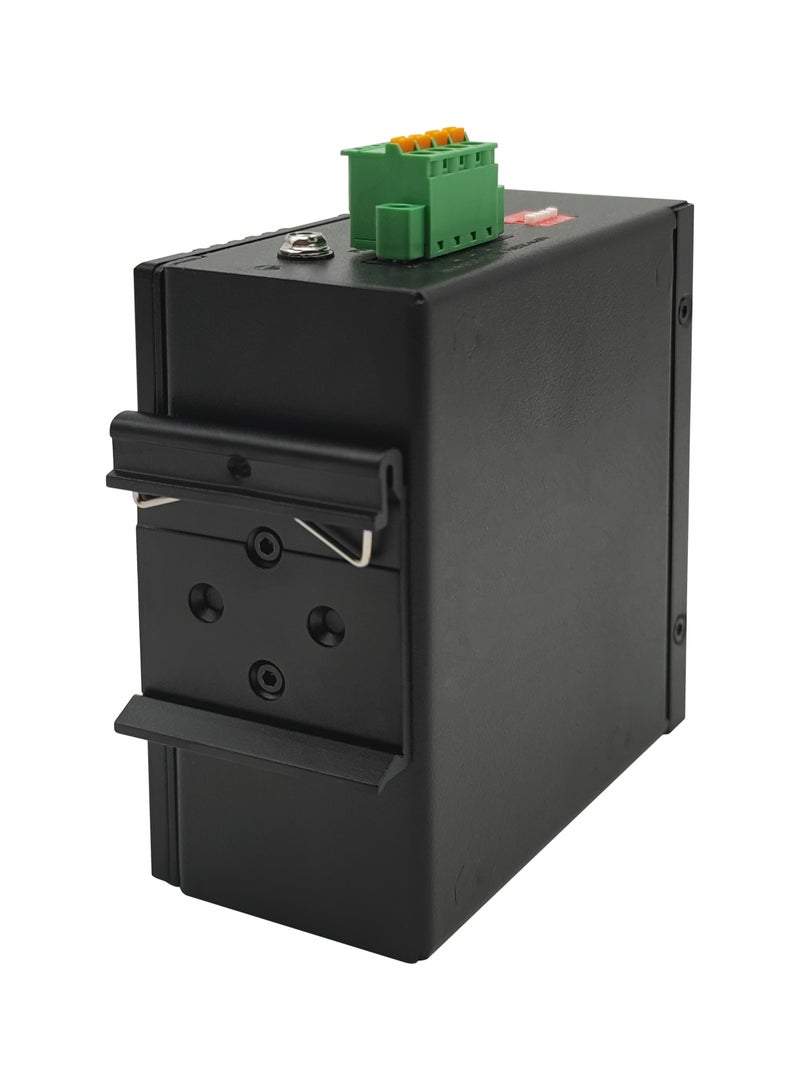 درجة الحرارة واسعة الجهد التوصيل والتشغيل معدني مزدوج العاصمة امدادات الطاقة مدخلات زائدة وموثوقية عالية وقوية تفتخر واسعة  ثمانية جيجابت إيثرنت الصناعية التبديل غير إدارة الشبكة دليل السكك الحديدية تركيب غلاف - Image 3