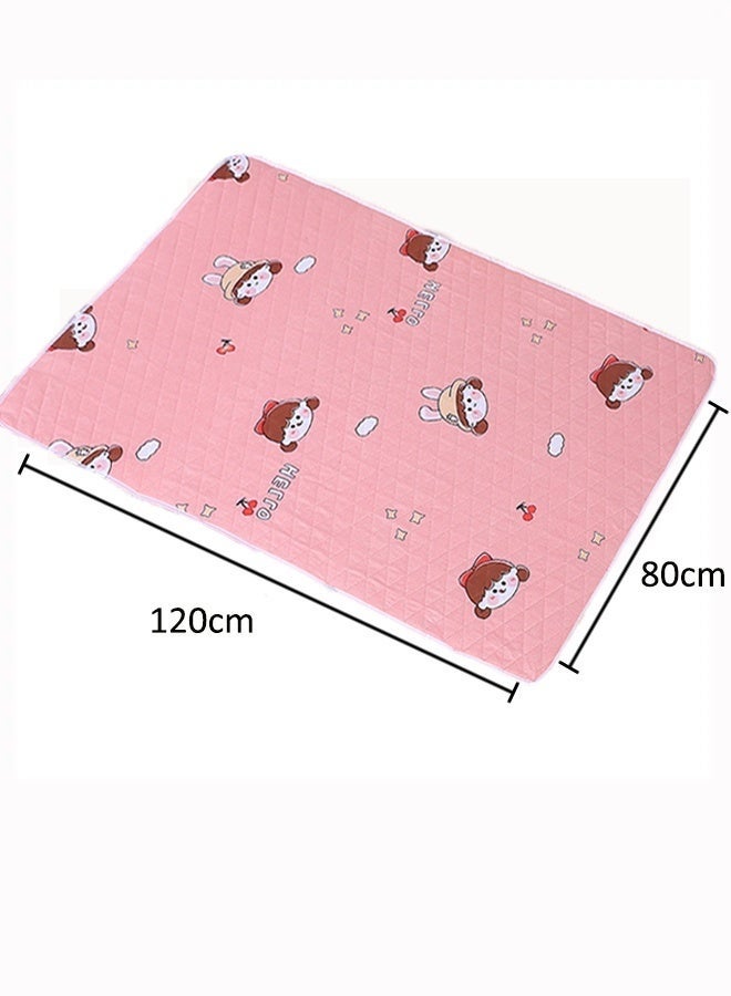 80x120cm Baby Waterproof Bed Pad Baby Urine-Proof Mattress Baby Washable Urine Pad Female Menstrual Mattress Anti-side Leakage Menstrual Mattress Reusable Incontinence Pad For Babies/Adults/Pets - Image 2