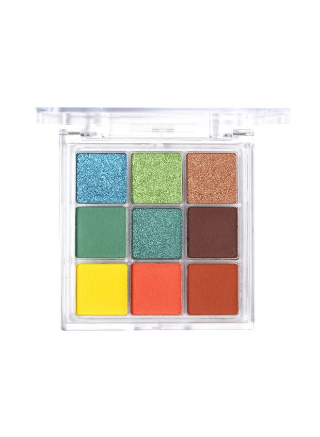 Ruby Kisses Eyeshadow Palette Highly Pigmented Eye Makeup 9 Shades Matte Shimmer Metallic Eyeshadow Palette Festival Eye Makeup (Mint Gum) - Image 3