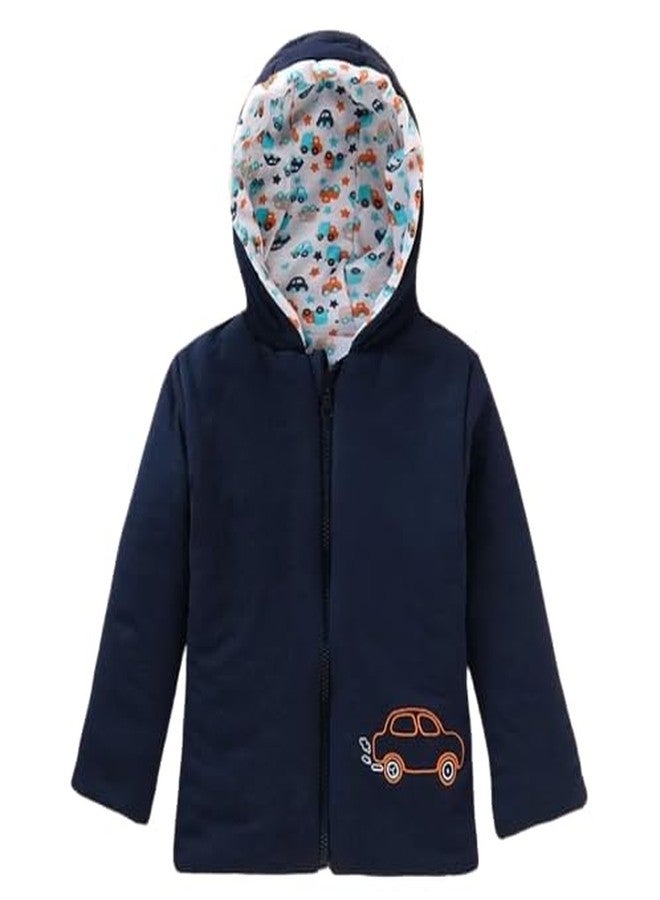 Mini Berry REVERSIBLEJACKET (24-36 MONTH, NAVY BLUE) - Image 2