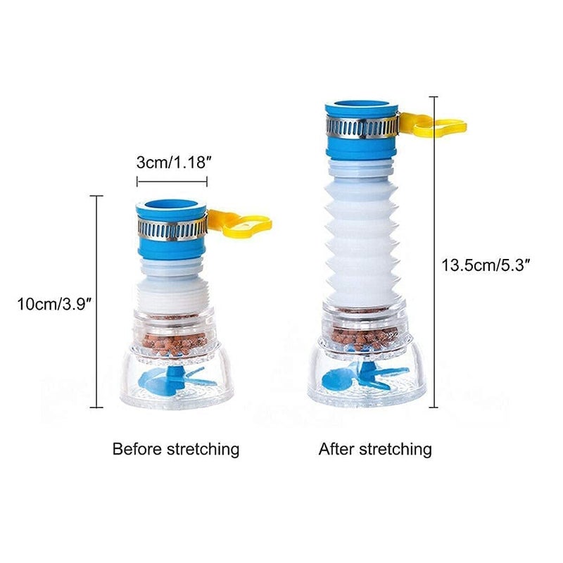 Stager Stager Faucet WaterSaving Filter Shower Head AntiSplash Stream Tap Sprayer for Kitchen Bathroom Bath Basin Sink Pack of 2  - Image 3