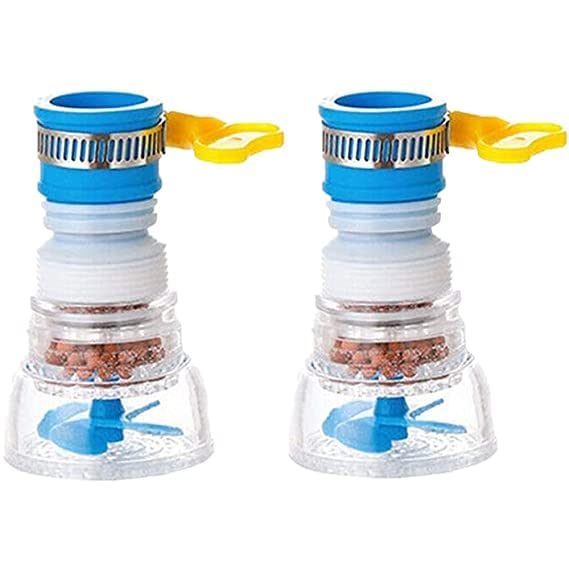 Stager Stager Faucet WaterSaving Filter Shower Head AntiSplash Stream Tap Sprayer for Kitchen Bathroom Bath Basin Sink Pack of 2  - Image 1
