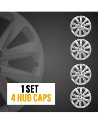 Universal Snap-On Retention Rings 14 Inch Hubcaps Set of 4PC Automotive Hub Caps  Wheel Cover Kit  (WJ-5087-A-14) - pzsku/Z1B42F43B27B8C180B687Z/45/1751718608/21d25a3e-6bd9-4cca-bfd2-2357000e76df