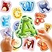 Dotimo kids Dotimo Lacing Cards 26PCS Double Sided Uppercase Sewing Cards 26 Animal Alphabet Games for Kids Ages 35 Preschool Learning Quiet Time Activities - Image 2