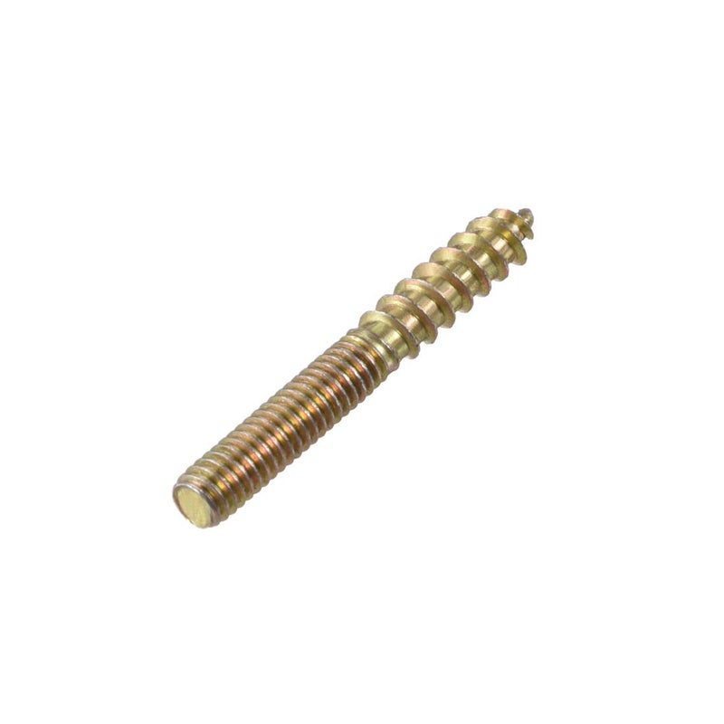 uxcell M4 Hanger Bolts Length 1-1/8"(30mm) Double Headed Bolts Self-Tapping Screw 4mm Wood Joint Furniture Legs 50pcs - Image 3